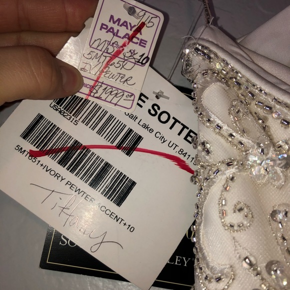 NWT Strapless Bridal Gown Wedding Dress SZ 10 - Picture 2 of 8